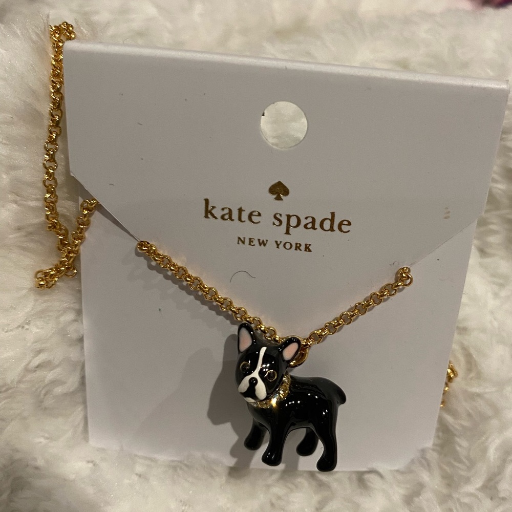 Kate spade Frenchie necklace NWT